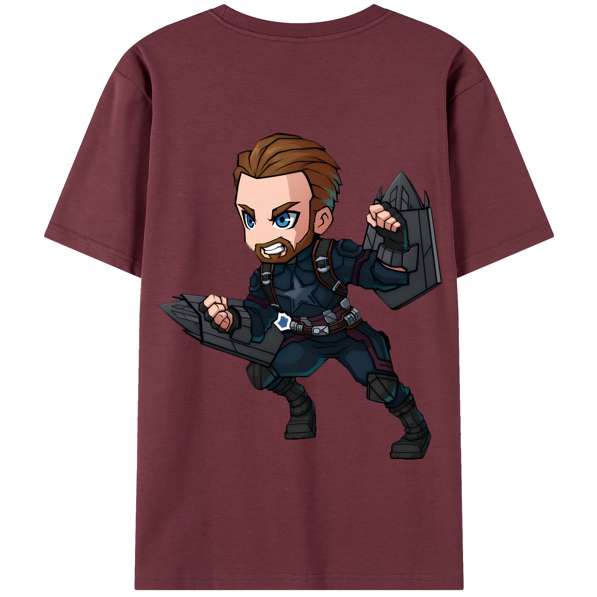 （画像用） アベンジャーズ The Avengers 綿100％半袖Tシャツ（背面プリント）